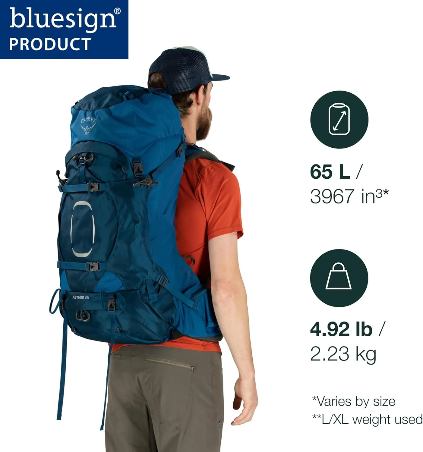 Osprey Aether 65 Men's Backpacking Backpack