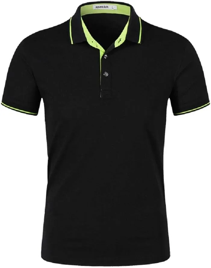 Personalized Men Polo Shirts Customized Casual Slim Fit Collar Shirt Work Shirt