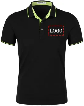 Personalized Men Polo Shirts Customized Casual Slim Fit Collar Shirt Work Shirt