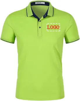 Personalized Men Polo Shirts Customized Casual Slim Fit Collar Shirt Work Shirt