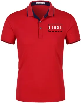 Personalized Men Polo Shirts Customized Casual Slim Fit Collar Shirt Work Shirt