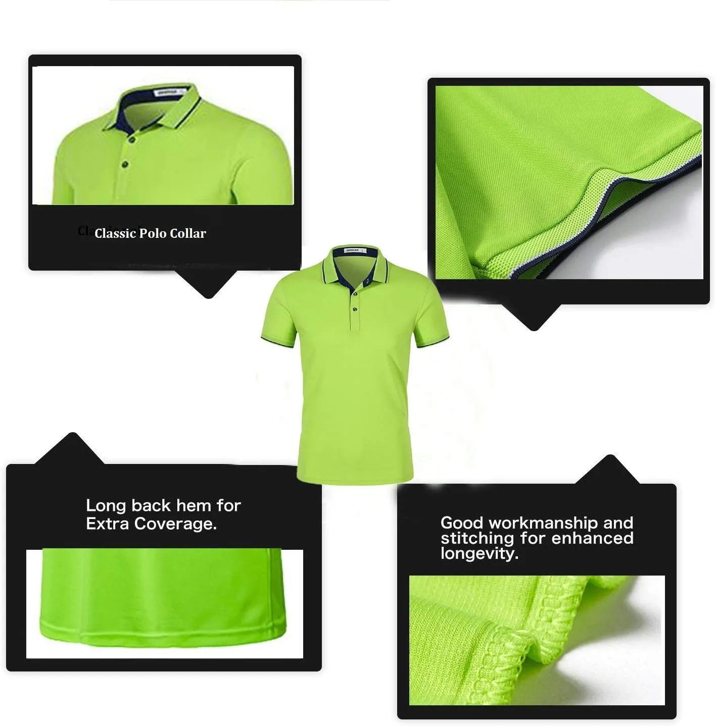 Personalized Men Polo Shirts Customized Casual Slim Fit Collar Shirt Work Shirt