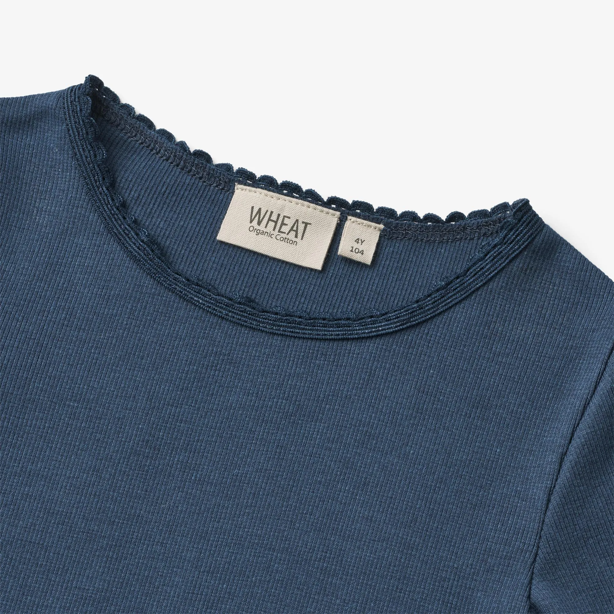 Rib T-Shirt L/S Reese - blue waves