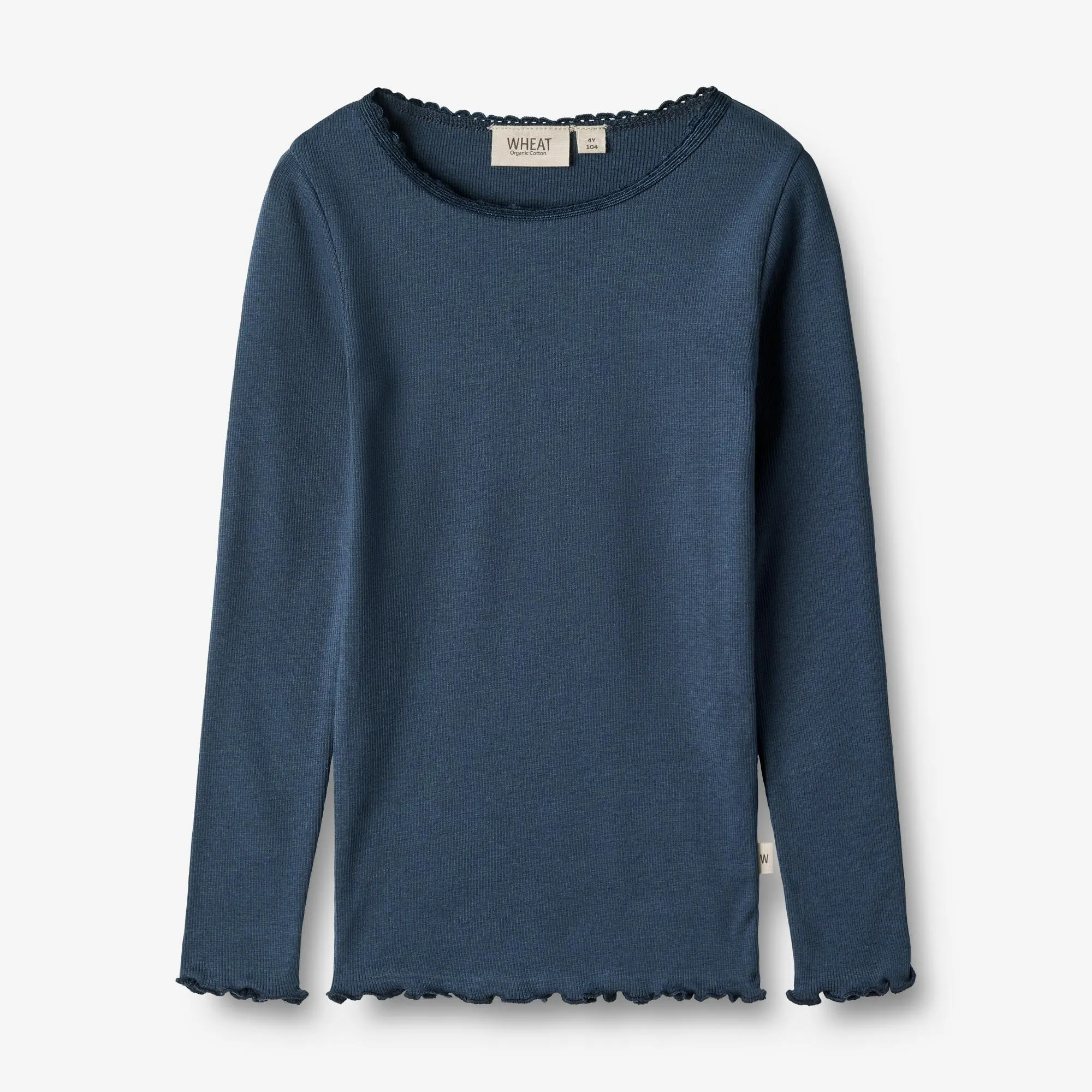 Rib T-Shirt L/S Reese - blue waves