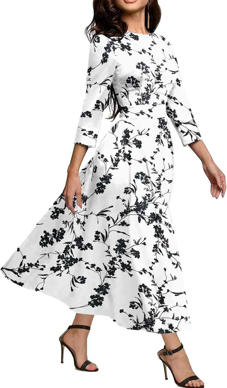Simple Flavor Women's Vintage Dress Sleeveless O-Neck Party Cocktail Dress