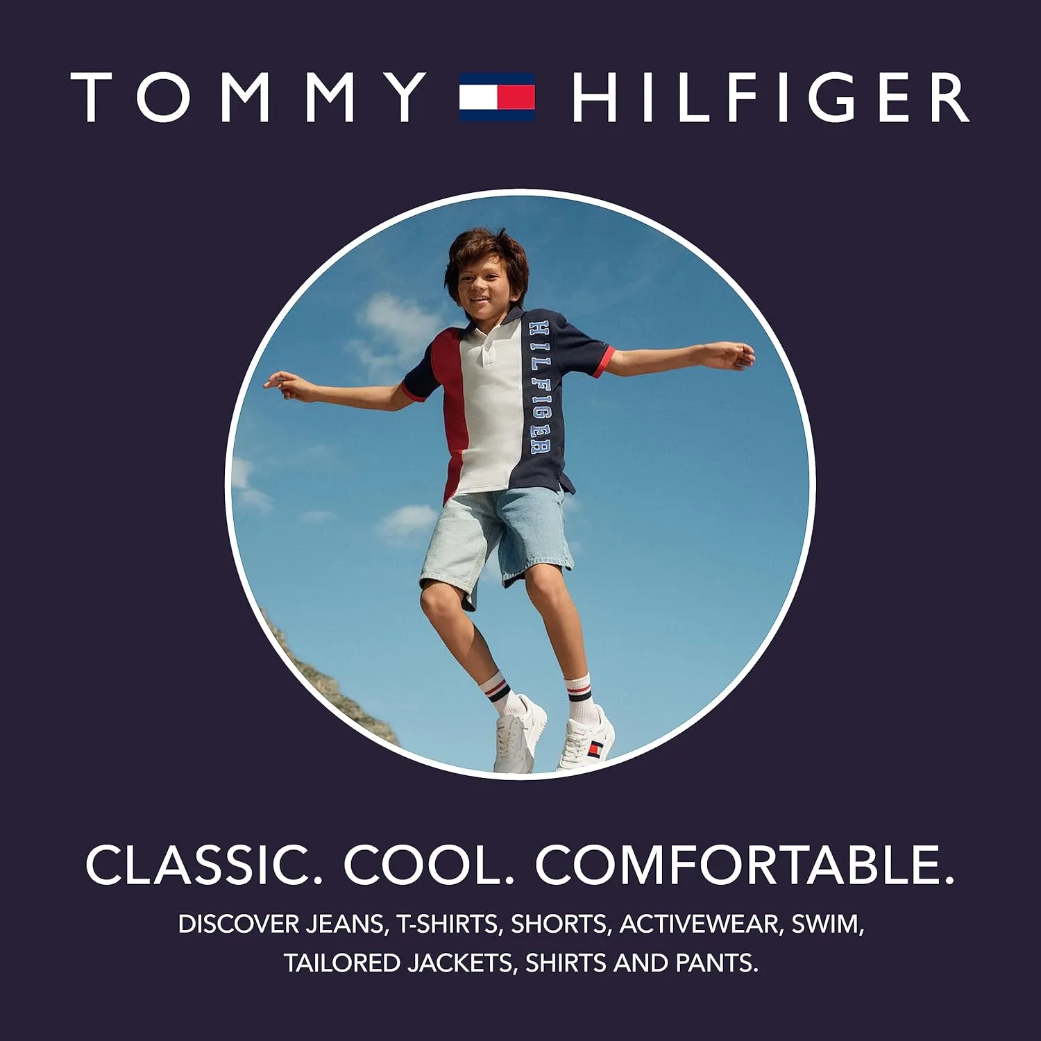Tommy Hilfiger Boy's Short Sleeve Blue Skies Plaid Shirt (Big Kids)