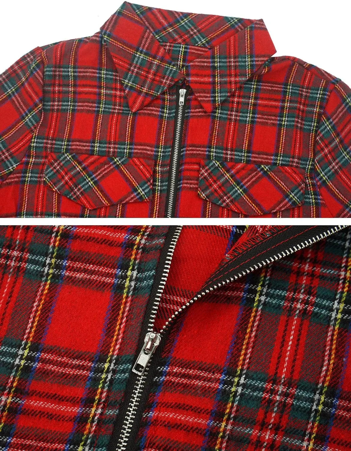 Women Plaid Shirt Dress with PU Waist Belt A-Line High Low Tunic Dresses Elegant Vintage Button Down Dress S-XXL