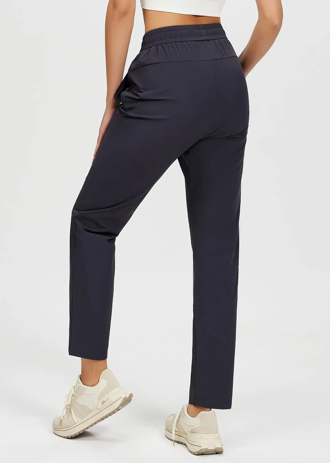 Womens Athletic Pants Lightweight Quick Dry Jogging Pants with Pockets for Lounge, Workout, Hikking, Golf, Travel