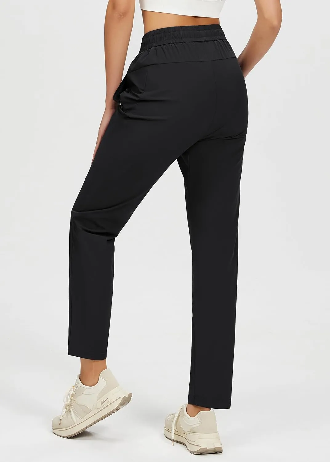 Womens Athletic Pants Lightweight Quick Dry Jogging Pants with Pockets for Lounge, Workout, Hikking, Golf, Travel