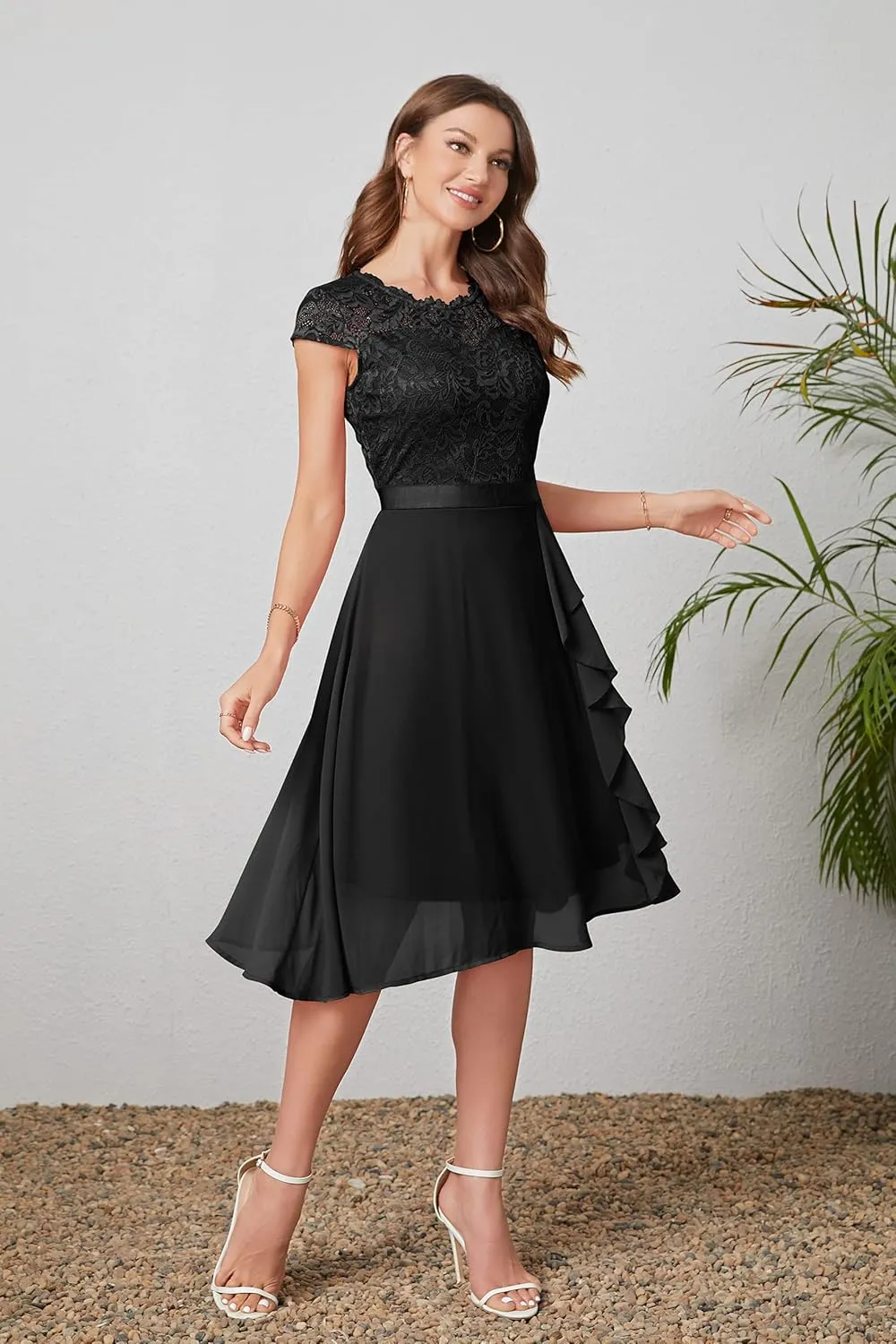 Women's Cocktail Dresses for Women Evening Party, Tea Party Dress for Women 2024 Wedding Guest Dress Prom Semi Formal Dress