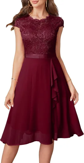 Women's Cocktail Dresses for Women Evening Party, Tea Party Dress for Women 2024 Wedding Guest Dress Prom Semi Formal Dress