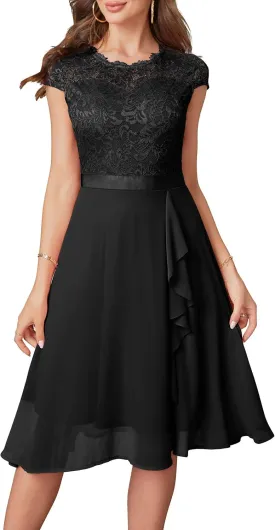 Women's Cocktail Dresses for Women Evening Party, Tea Party Dress for Women 2024 Wedding Guest Dress Prom Semi Formal Dress