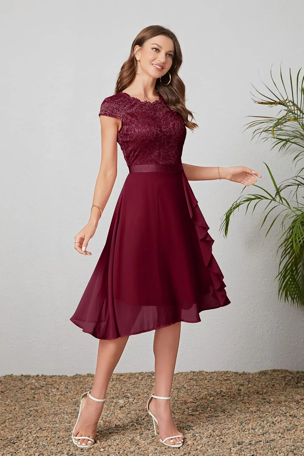 Women's Cocktail Dresses for Women Evening Party, Tea Party Dress for Women 2024 Wedding Guest Dress Prom Semi Formal Dress