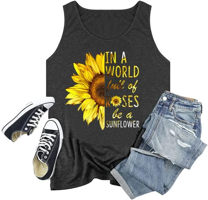 Women's Plus Size Summer Pineapple Sunglasses Tank Tops Hawaiian Graphic Printed Tees Sleeveless Vacation T Shirt Blouse Top
