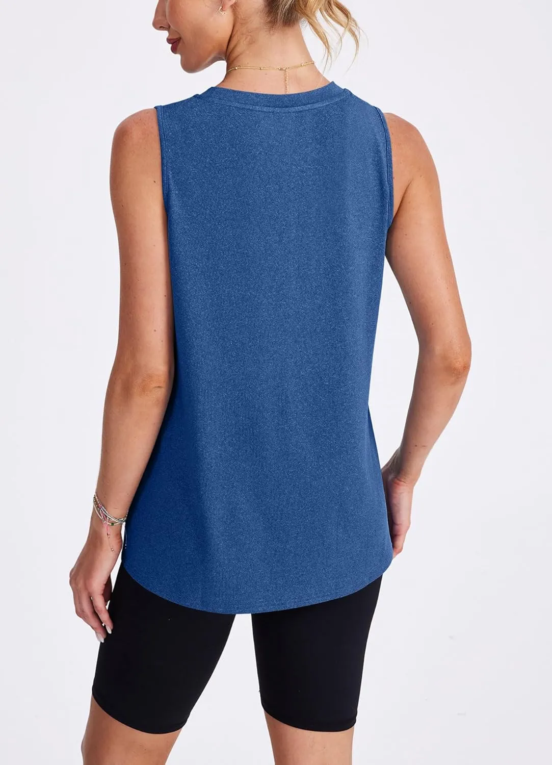 Womens Workout Tank Tops Lightweight Sleeveless Shirts for Women Loose Fit Tops for Athletic Running Tennis Yoga
