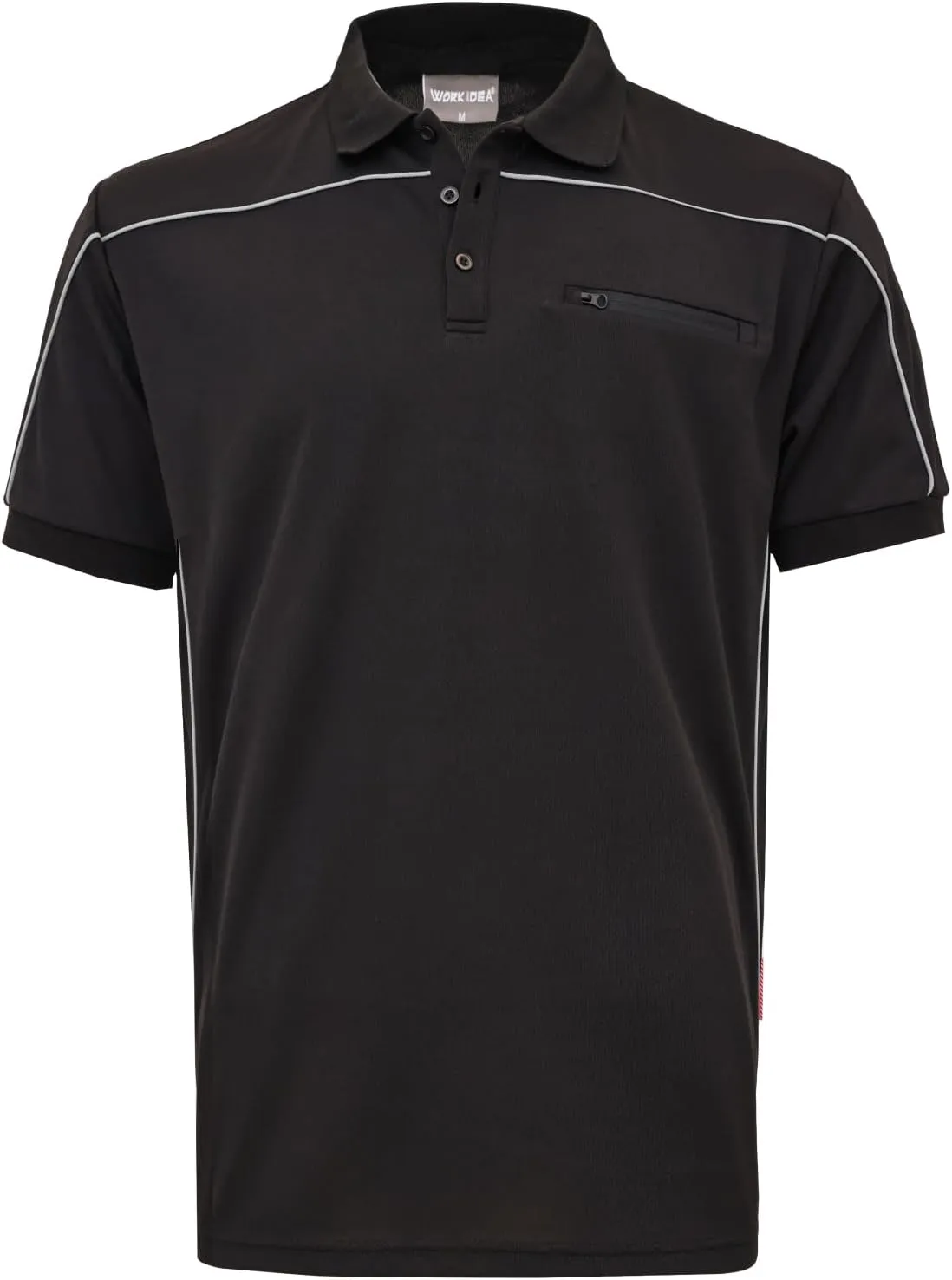 WORK IDEA Men's Polo Shirt Short Sleeve Breathable Work Shirts Golf Polo Tennis T-Shirt Tops