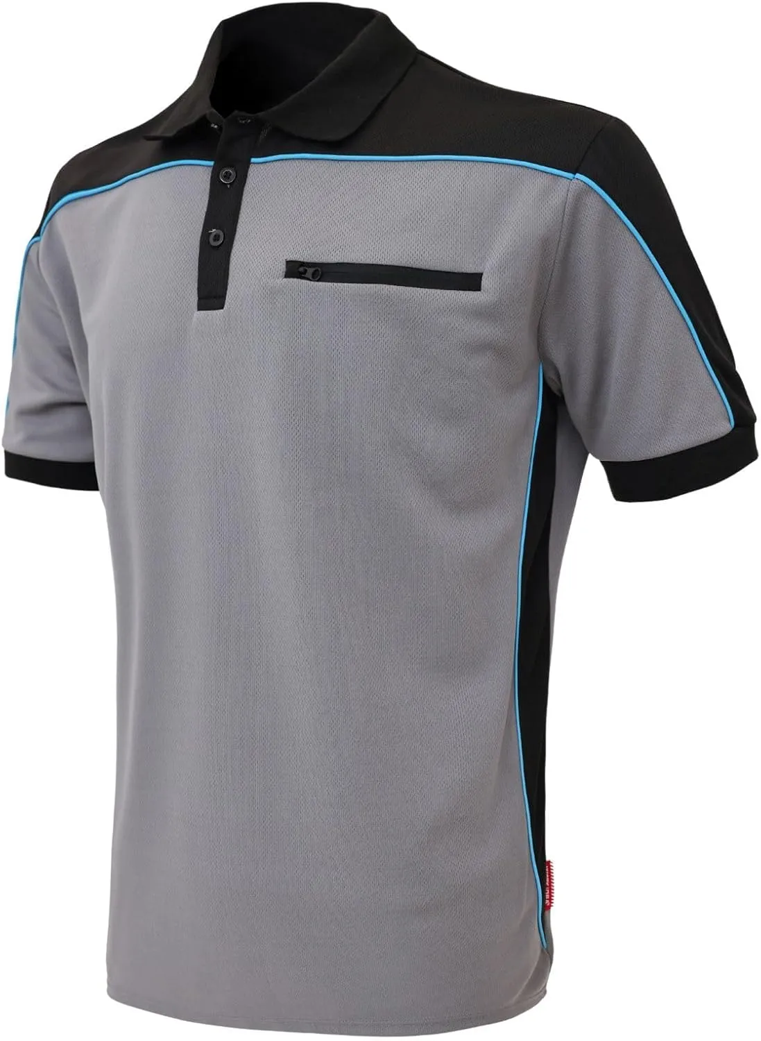 WORK IDEA Men's Polo Shirt Short Sleeve Breathable Work Shirts Golf Polo Tennis T-Shirt Tops