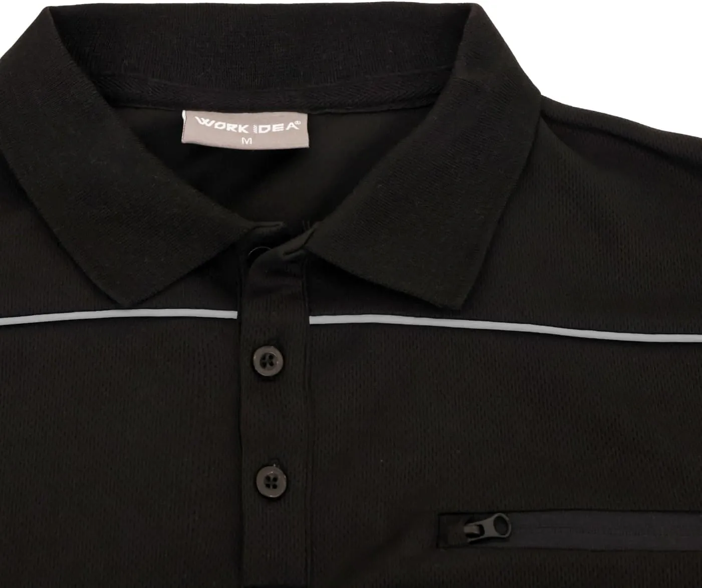 WORK IDEA Men's Polo Shirt Short Sleeve Breathable Work Shirts Golf Polo Tennis T-Shirt Tops