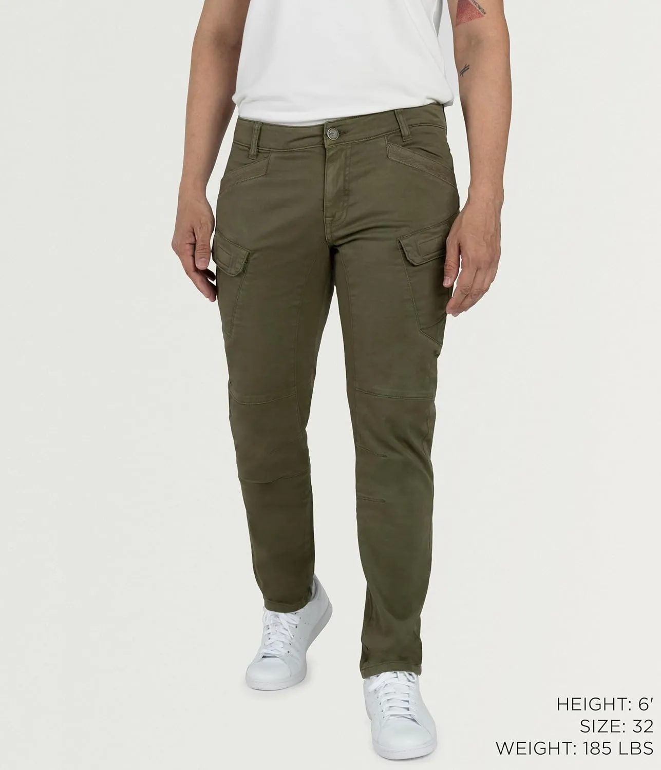 X RAY Men's Stretch Cargo Pants, Casual Flex Hiking Multi-Pocket Tactical Work Slim Fit Cargo Pants for Men