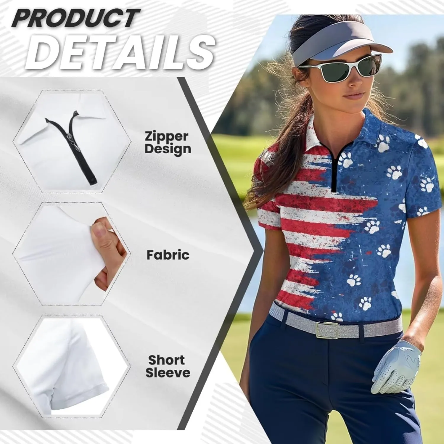 YEXIATODO Short Sleeves Workout Shirts for Women Half Zip Up Athletic Golf Shirts Running Outdoor Tops XS-2XL
