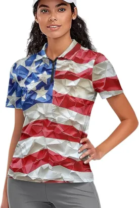 YEXIATODO Short Sleeves Workout Shirts for Women Half Zip Up Athletic Golf Shirts Running Outdoor Tops XS-2XL