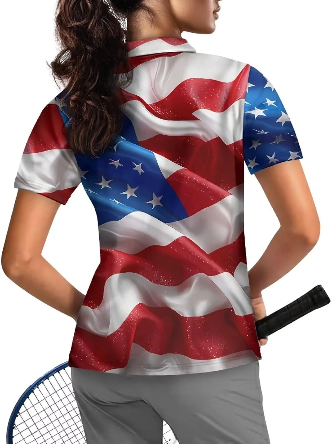 YEXIATODO Short Sleeves Workout Shirts for Women Half Zip Up Athletic Golf Shirts Running Outdoor Tops XS-2XL