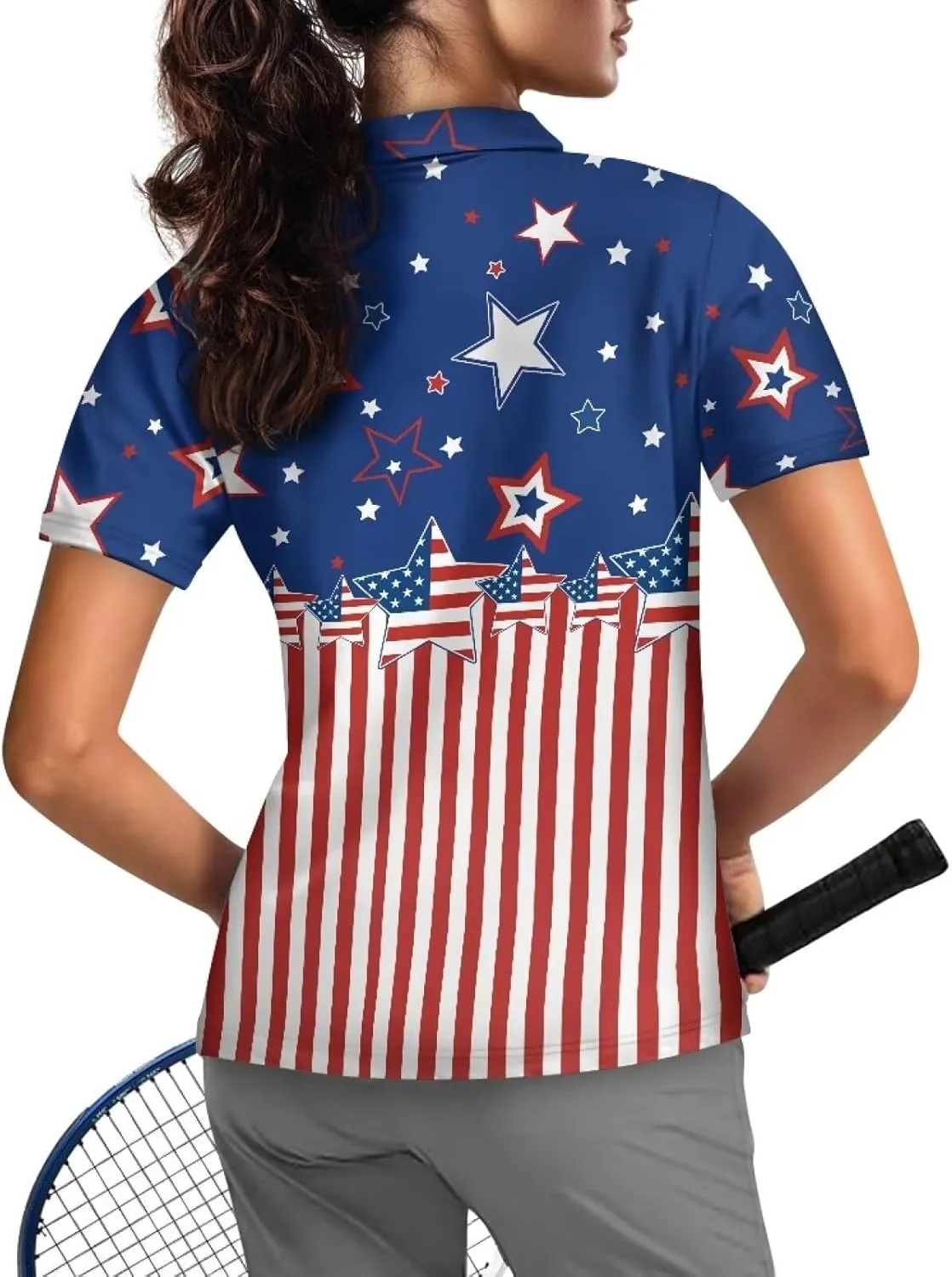 YEXIATODO Short Sleeves Workout Shirts for Women Half Zip Up Athletic Golf Shirts Running Outdoor Tops XS-2XL