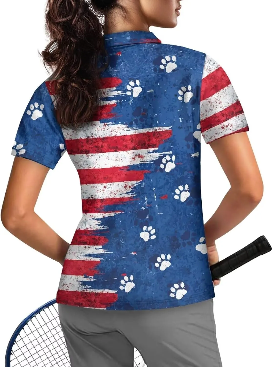 YEXIATODO Short Sleeves Workout Shirts for Women Half Zip Up Athletic Golf Shirts Running Outdoor Tops XS-2XL
