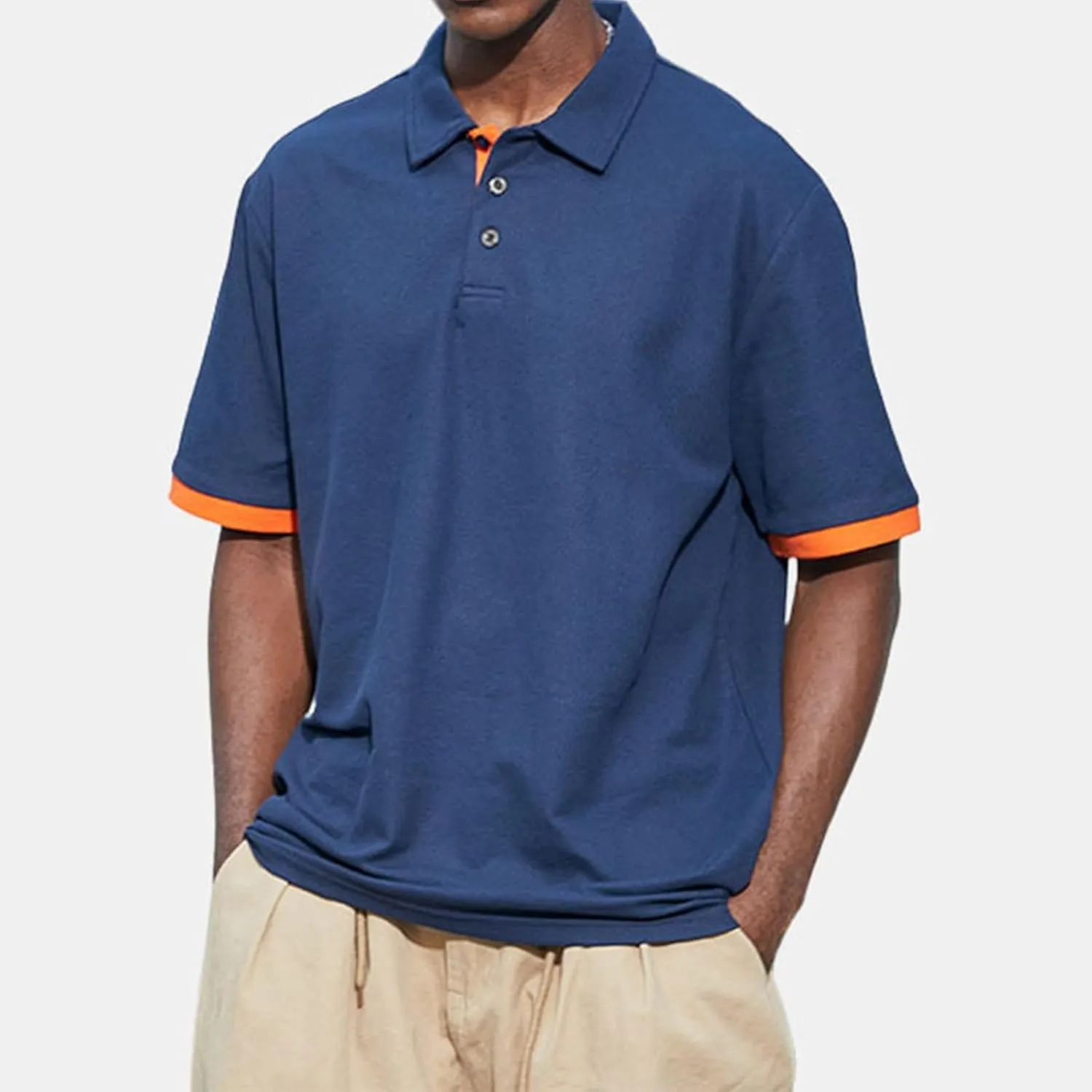 Ymosrh Men's Summer Golf Polo Shirts Short Sleeve Tennis Shirts Casual T-Shirts Work Business Shirts, M-4XL